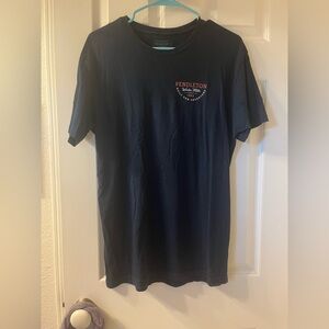 pendleton woolen mills men’s dark blue navy wave short sleeve graphic t shirt